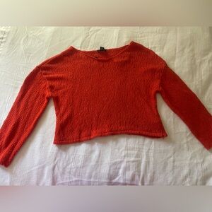 Forever 21 Bold Red Knit Sweater